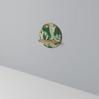 VERDANT PLEASURES Estante Redondo Decorativo en Efecto Roble