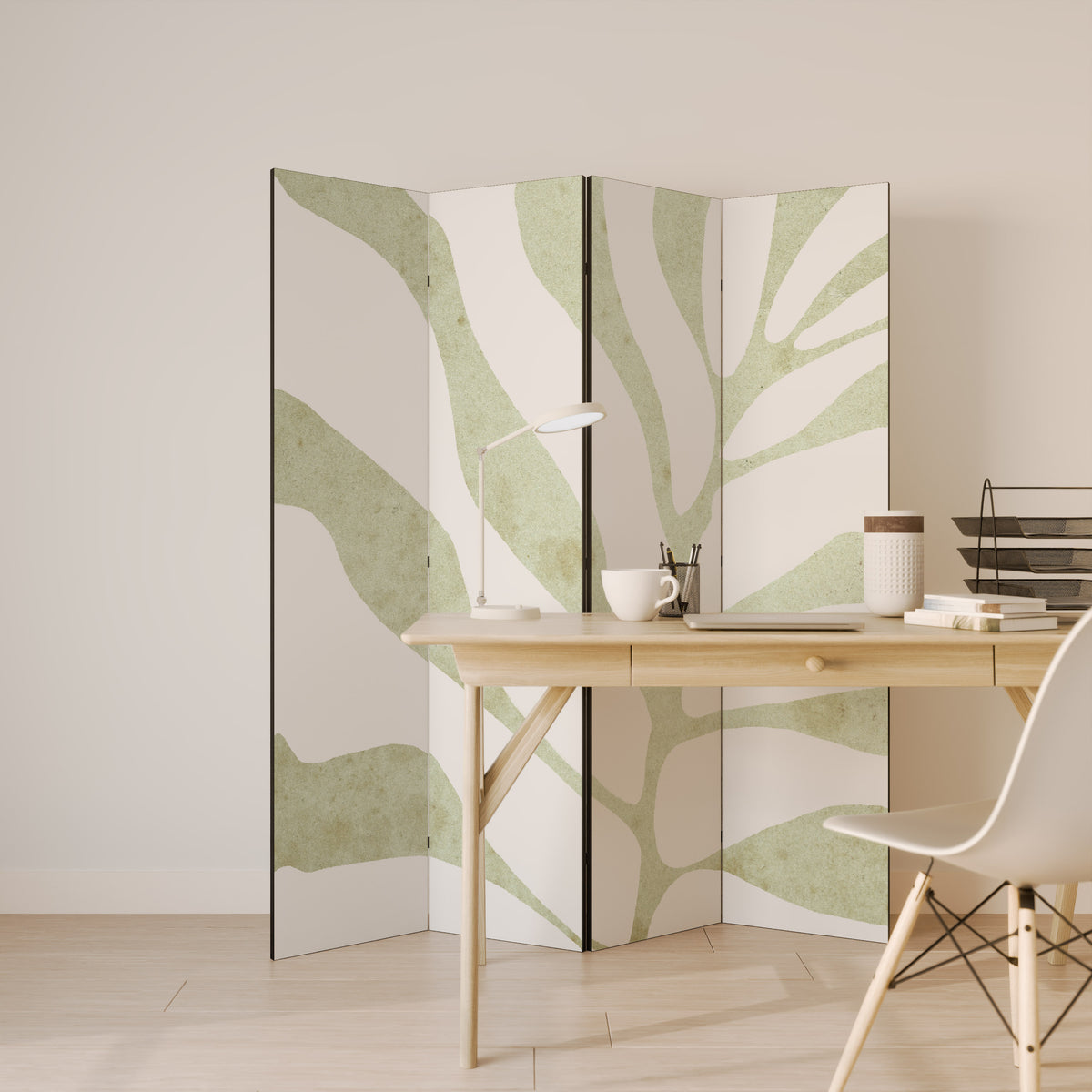 BOTANICAL SPARK Biombo de 4 paneles