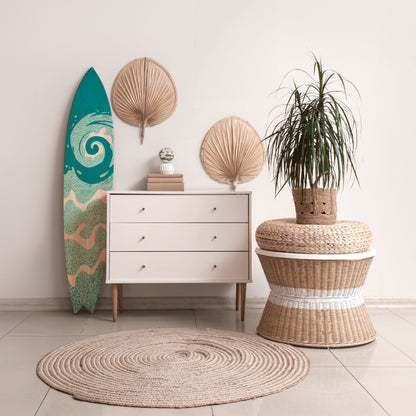 AQUA HELIX Panel decorativo de tabla de surf