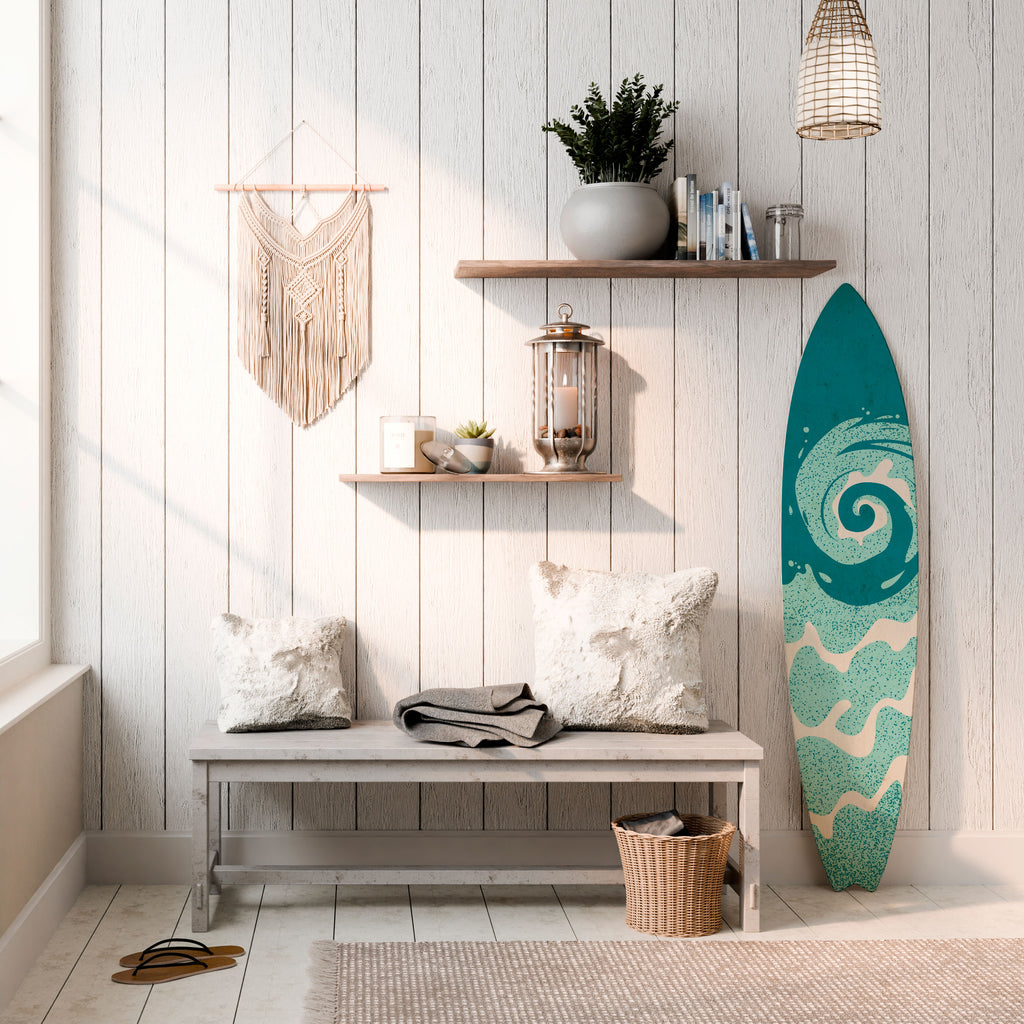 AQUA HELIX Panel decorativo de tabla de surf