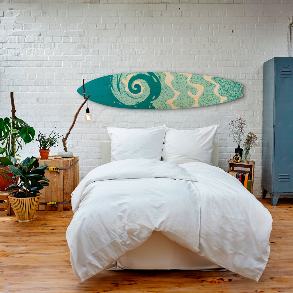 AQUA HELIX Panel decorativo de tabla de surf