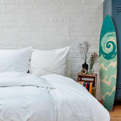 AQUA HELIX Panel decorativo de tabla de surf