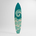 AQUA HELIX Panel decorativo de tabla de surf