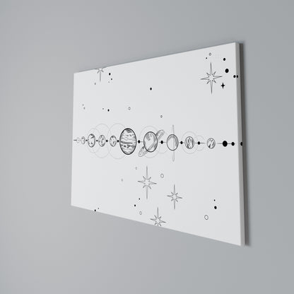 GALAXY OUTLINE Cuadro en lienzo horizontal