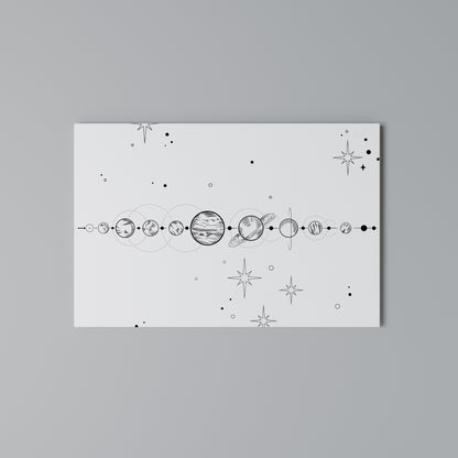 GALAXY OUTLINE Cuadro en lienzo horizontal