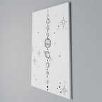 GALAXY OUTLINE Cuadro en lienzo vertical