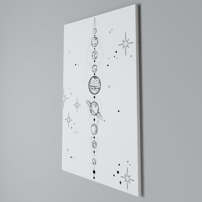 GALAXY OUTLINE Cuadro en lienzo vertical