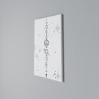GALAXY OUTLINE Cuadro en lienzo vertical