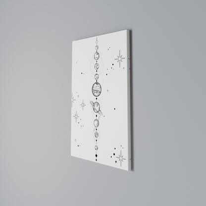 GALAXY OUTLINE Cuadro en lienzo vertical