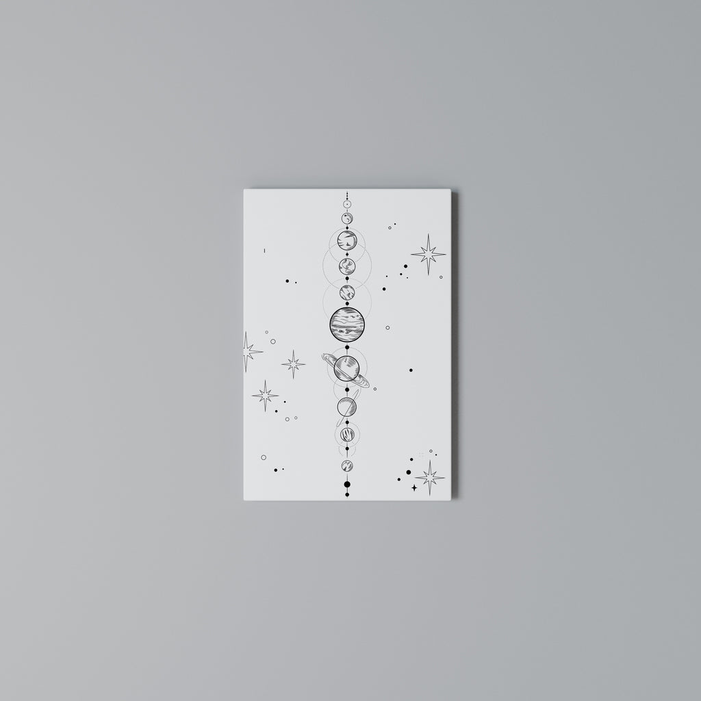 GALAXY OUTLINE Cuadro en lienzo vertical