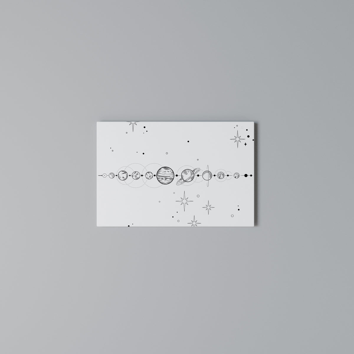 GALAXY OUTLINE Cuadro en lienzo horizontal