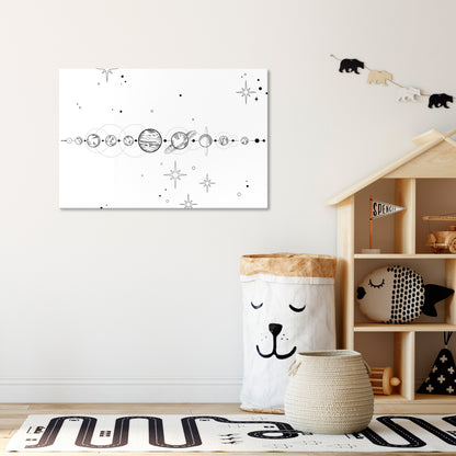GALAXY OUTLINE Cuadro en lienzo horizontal