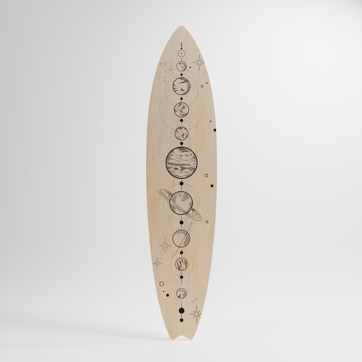 GALAXY OUTLINE Panel decorativo de tabla de surf