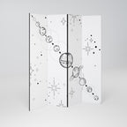 GALAXY OUTLINE Decorative 4-Panel Room Divider