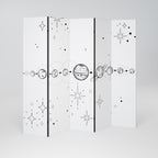 GALAXY OUTLINE Biombo Decorativo de 5 Paneles
