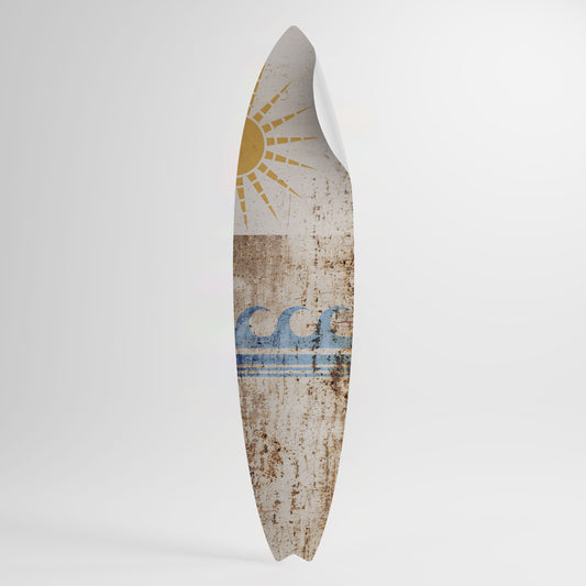 SUN-KISSED WAVES Vinilo decorativo de tabla de surf