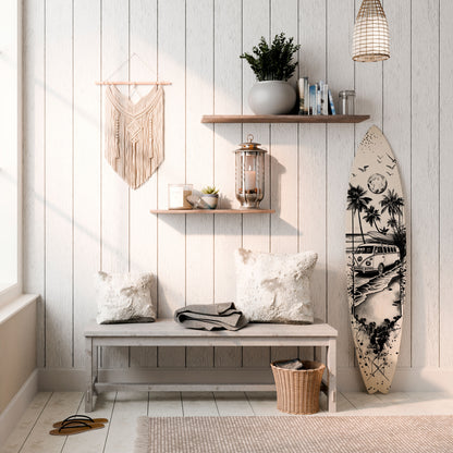TRIPPY MEMORY Panel decorativo de tabla de surf