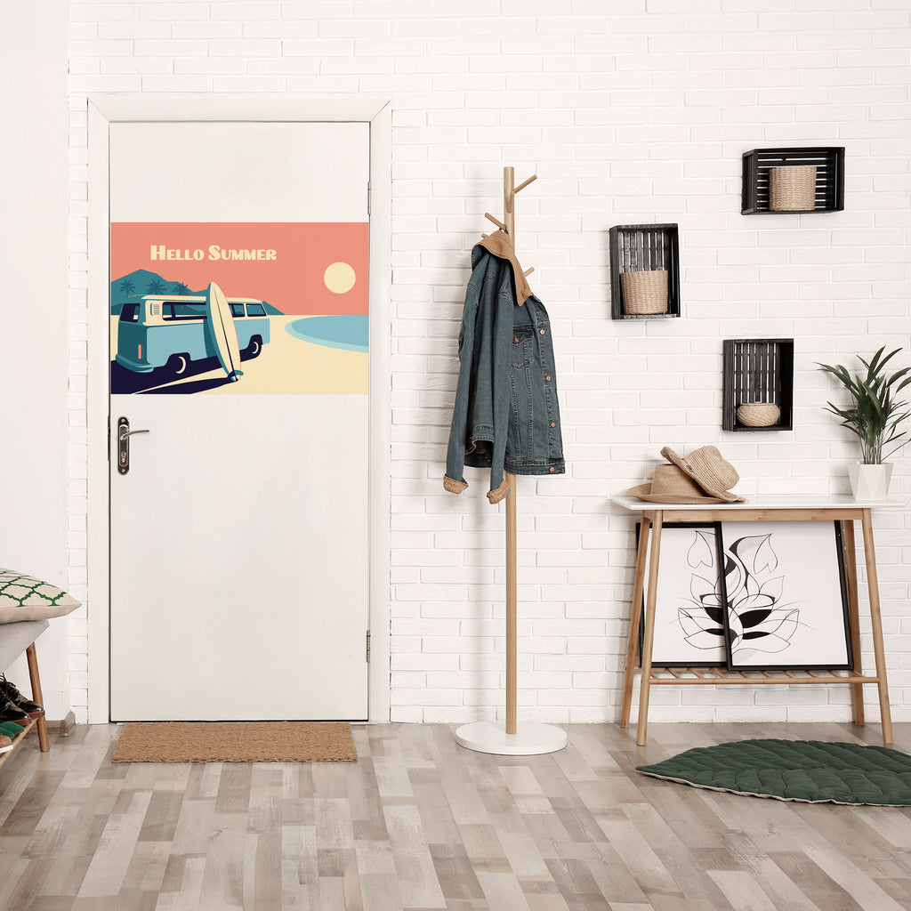 Póster horizontal autoadhesivo HOLA VERANO