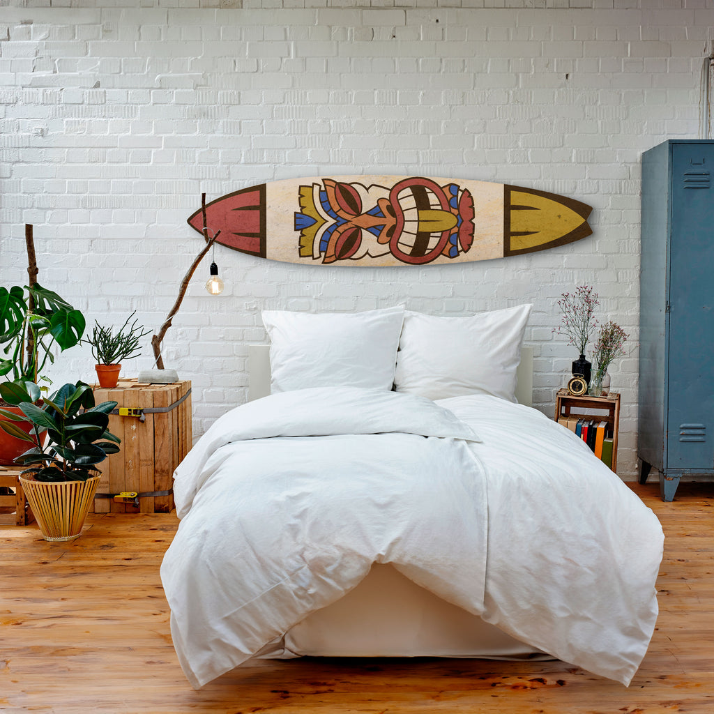 TOTEM TIKI Panel decorativo de tabla de surf