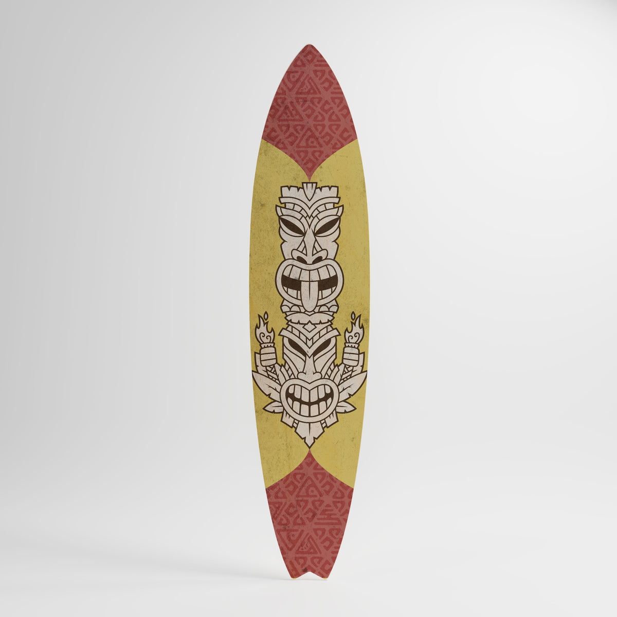 TIKI TOTEM Panel decorativo de tabla de surf