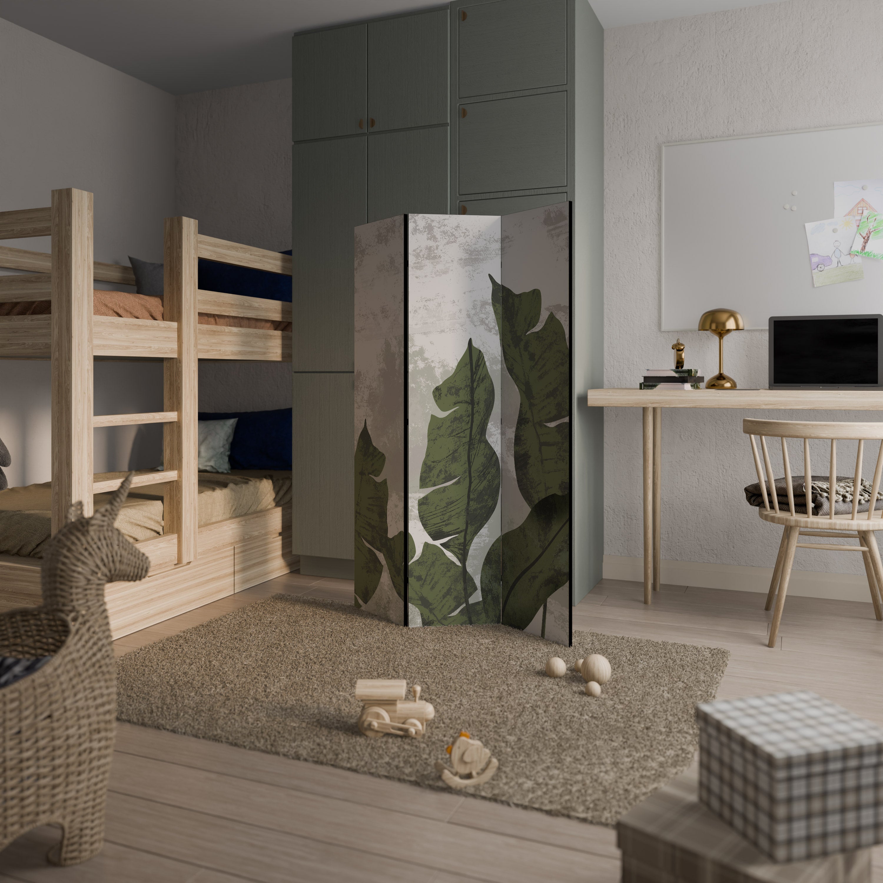 LEAF ECHO Biombo de 3 paneles