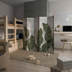LEAF ECHO Biombo Decorativo de 5 Paneles