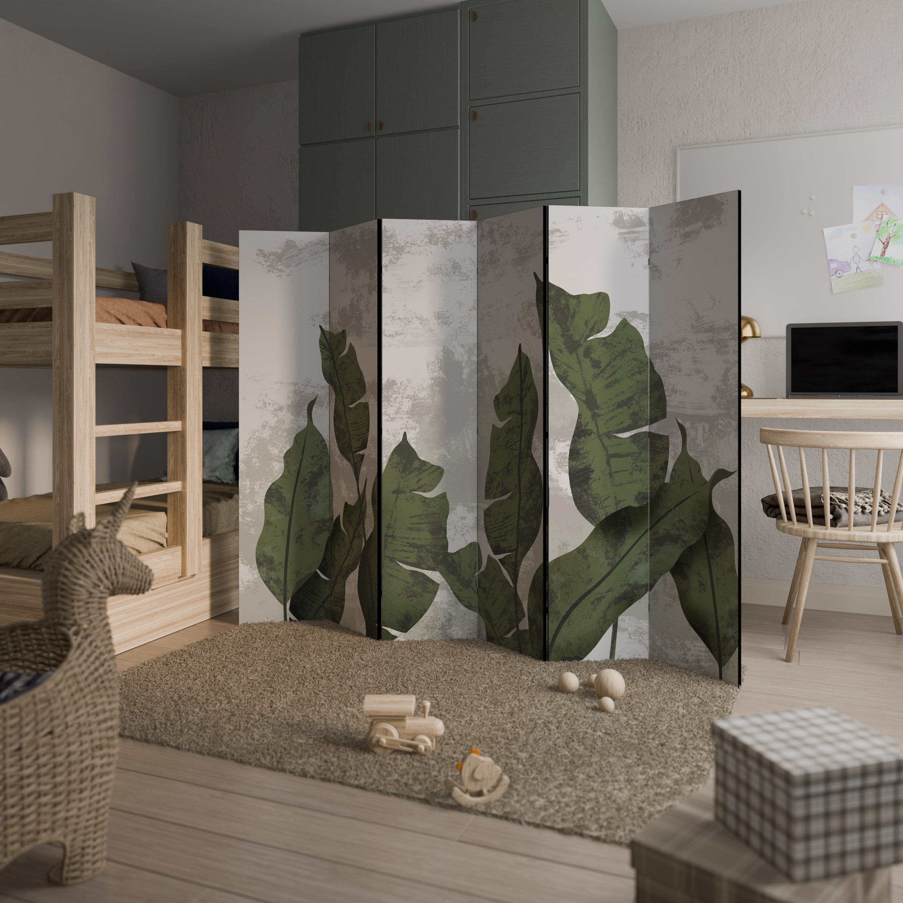 Biombo decorativo LEAF ECHO de 6 paneles