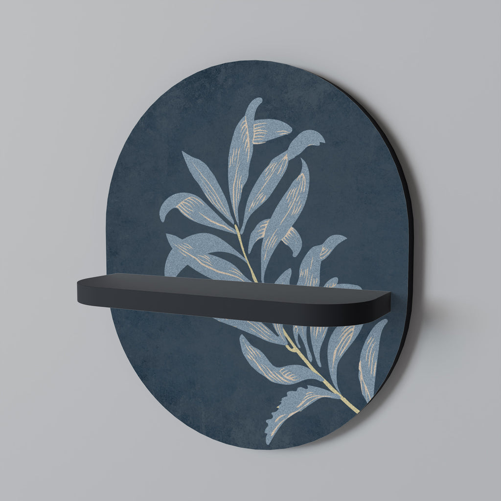 Estantería de arte ovalada SHADOW BRANCH con acabado negro
