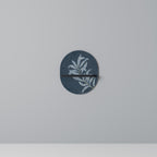 SHADOW BRANCH Oval Art Shelf In Black Finish