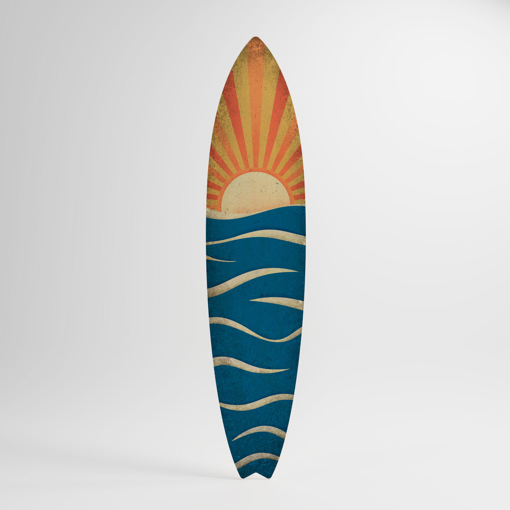 SUNNY SLIDE Panel decorativo de tabla de surf