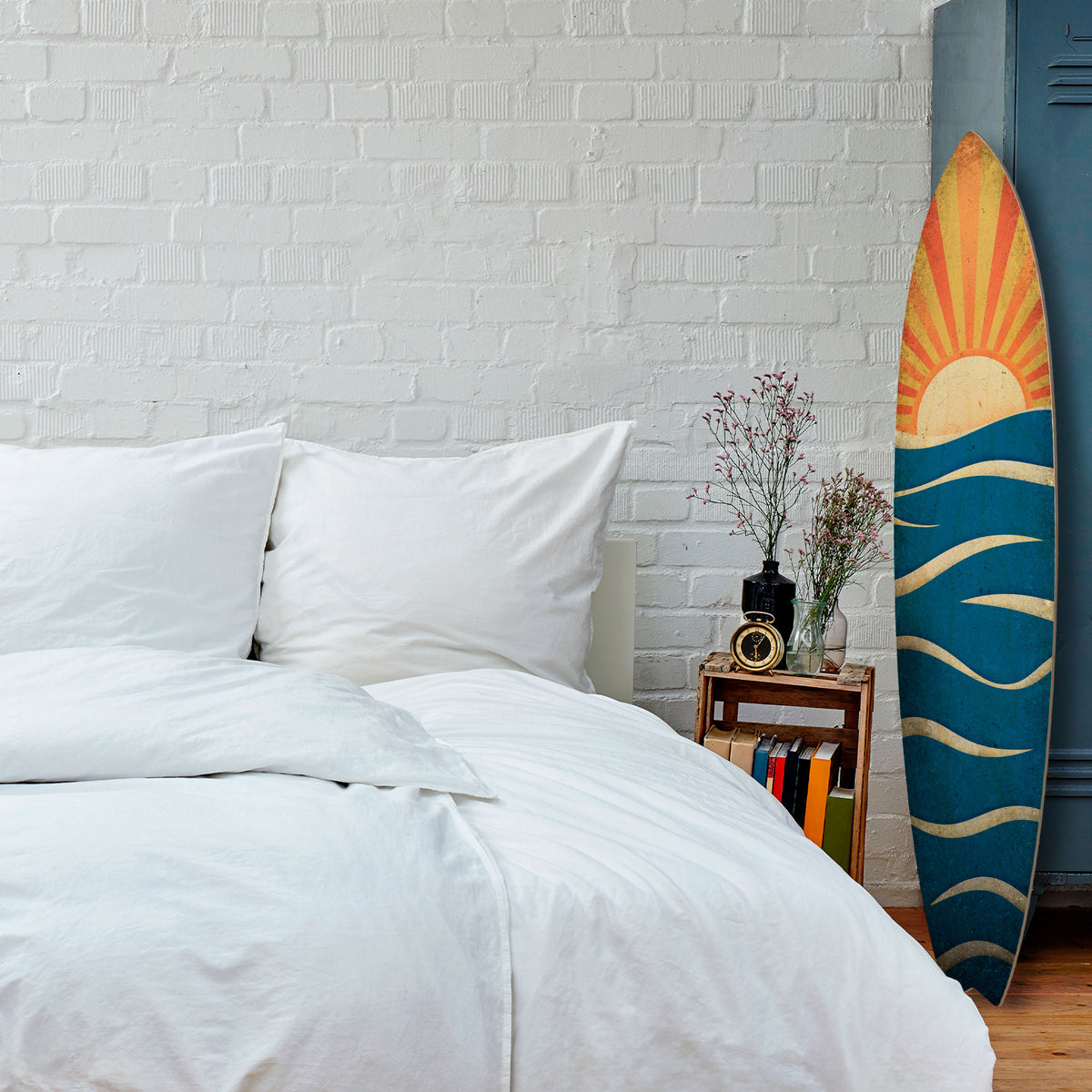 SUNNY SLIDE Panel decorativo de tabla de surf