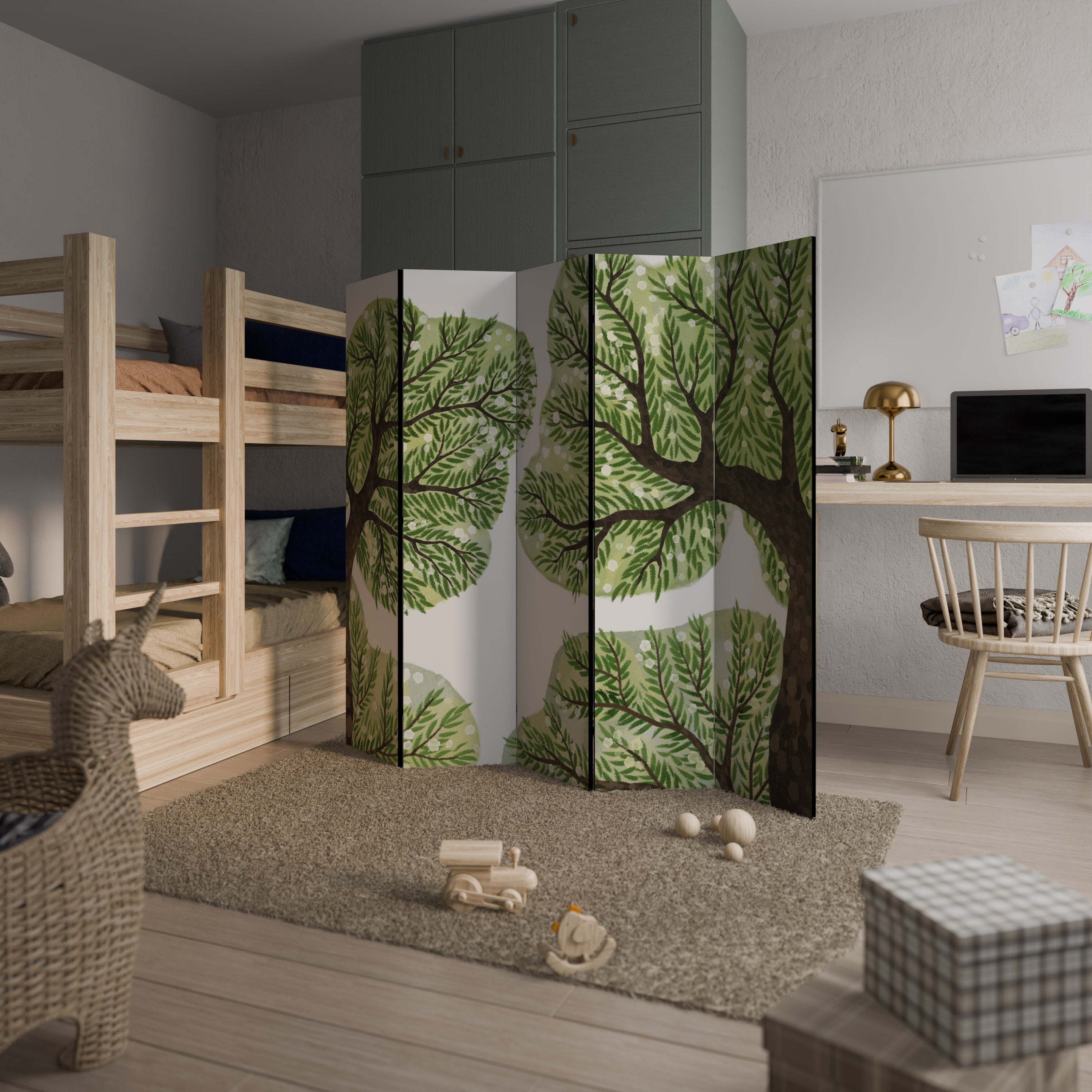 WILDERNESS DASH 5-Panel Room Divider