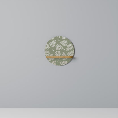 LEAVES ON GREEN Art Shelf