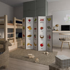 FRUIT LESSON 5-Panel Room Divider