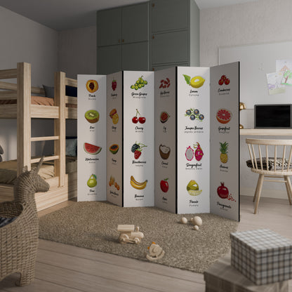 FRUIT LESSON Biombo de 6 paneles