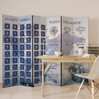 MORSE CODE 6-Panel Room Divider