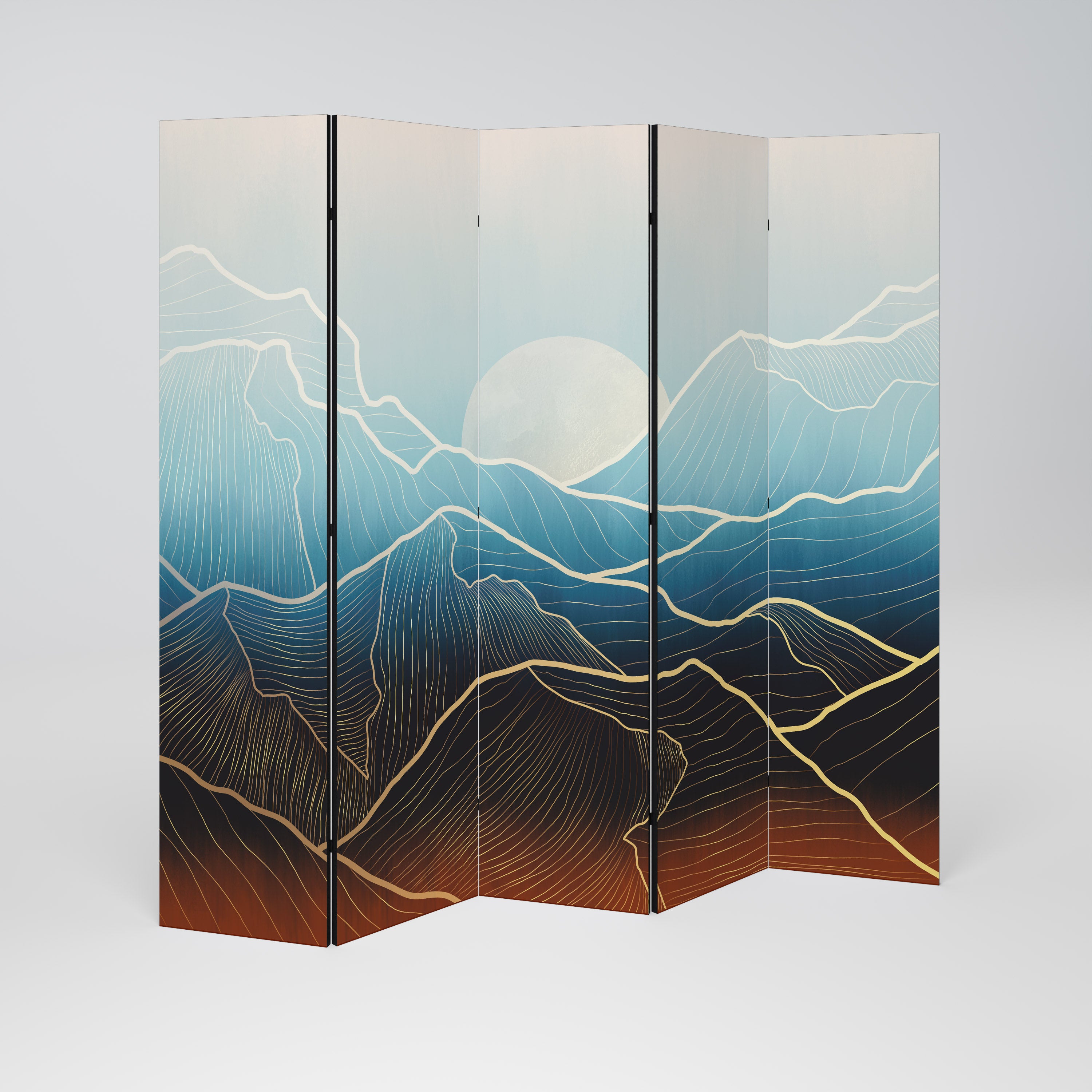 LUNAR SECRETS 5-Panel Room Divider