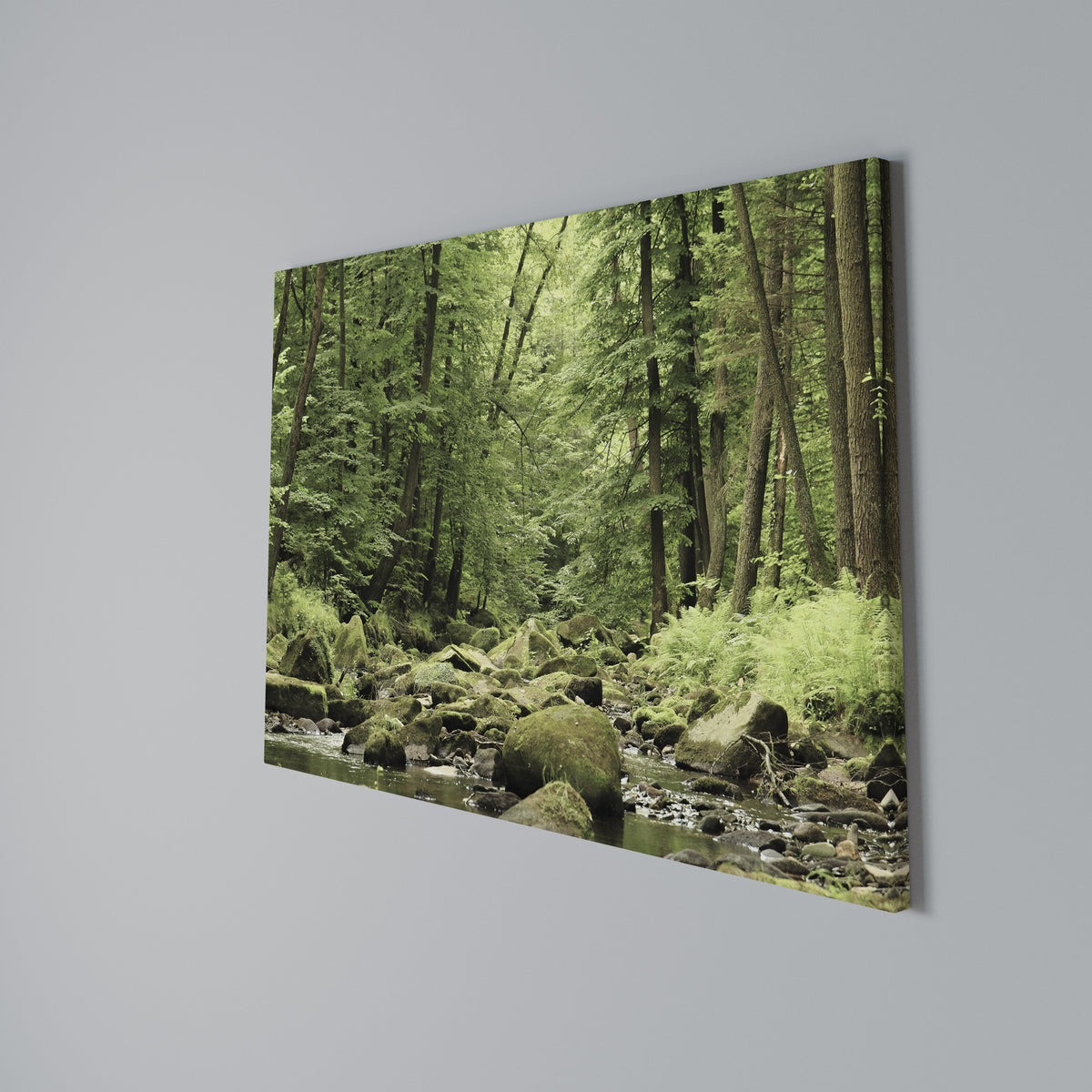 TRANQUIL STONES AND STREAMS Cuadro en lienzo horizontal