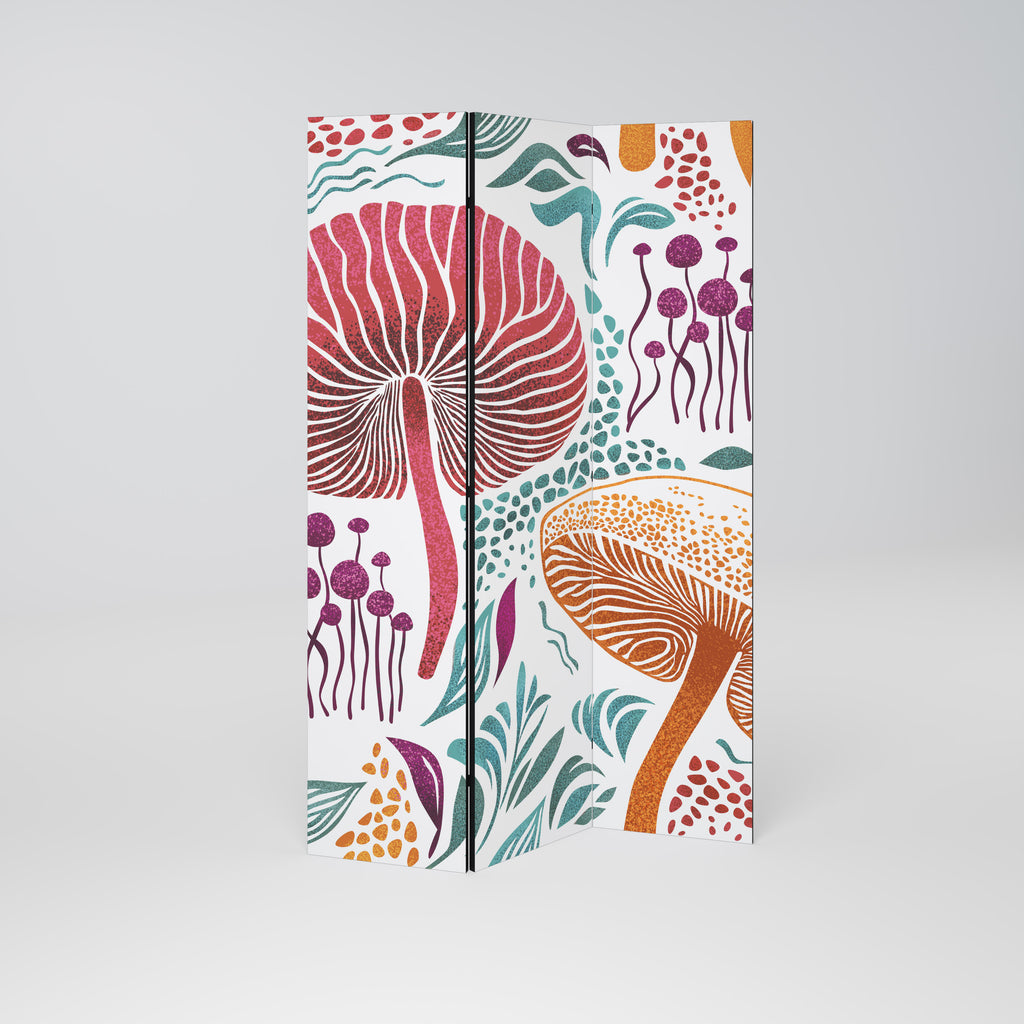 FUNGUS FANTASY Biombo de 3 paneles