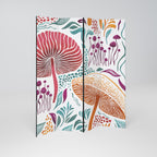 FUNGUS FANTASY Decorative 4-Panel Room Divider