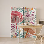 FUNGUS FANTASY Decorative 4-Panel Room Divider