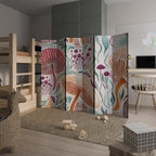 FUNGUS FANTASY Biombo de 6 paneles