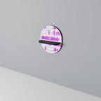 SKATEBOARD SKETCH Oval Art Shelf In Black Finish