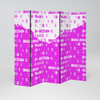 SKATEBOARD MAGENTA Biombo Decorativo de 5 Paneles