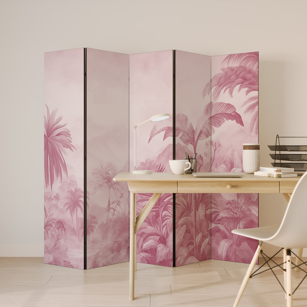 SWEET TROPICS Biombo de 5 paneles