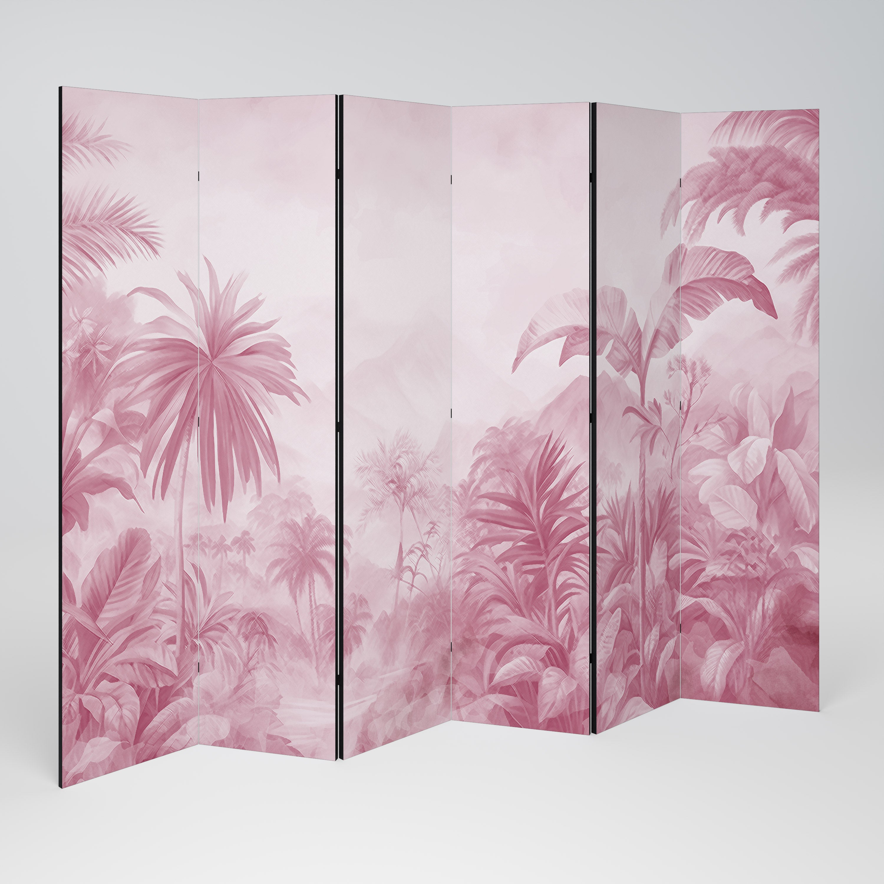 Divisor de ambientes decorativo SWEET TROPICS de 6 paneles