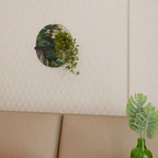 VERDURE ABYSS Estante Ovalado Decorativo en Acabado Negro