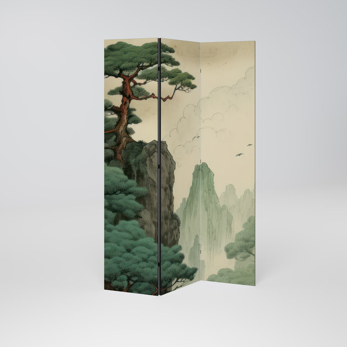 VERDURE ABYSS Biombo de 3 paneles