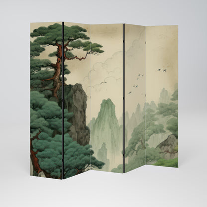 VERDURE ABYSS Biombo de 5 paneles
