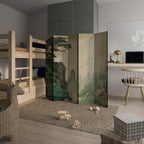 VERDURE ABYSS Biombo Decorativo de 5 Paneles